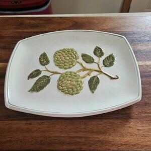 mcm mid century island worcester jamaica ceramic jackfruit rectangle platter